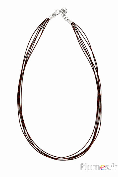 Collana - lunghezza 50 cm - caffè